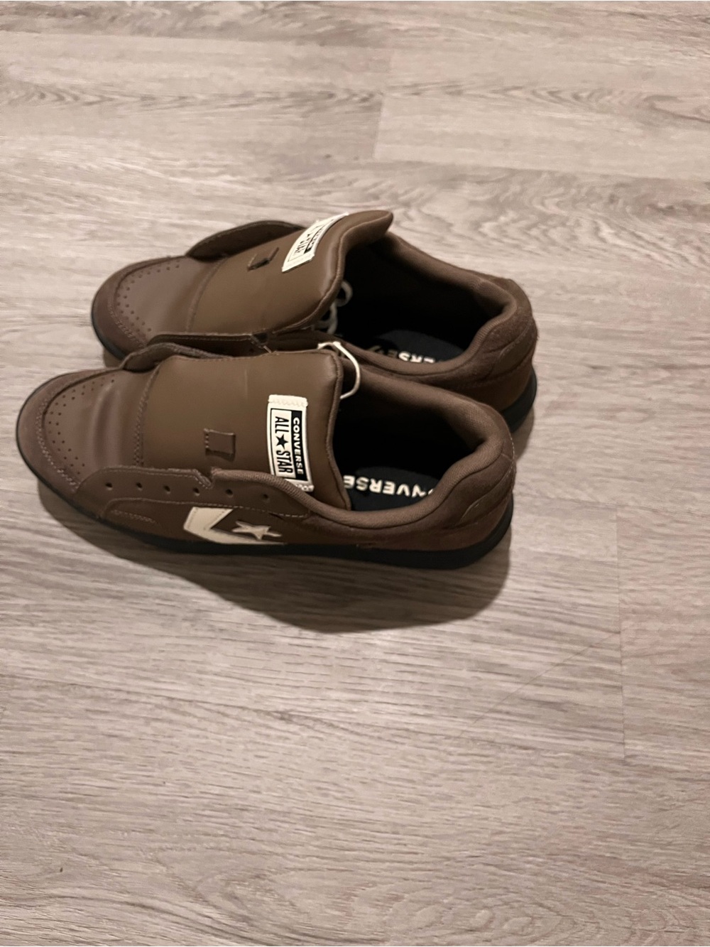 Converse Brown Men's Low-Top Sneakers with White Accent